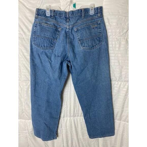 WALLS MENS WORK BLUE JEANS SIZE 36 WAIST 30 INSEAM HEAVYDUTY STRAIGHT - Picture 1 of 2